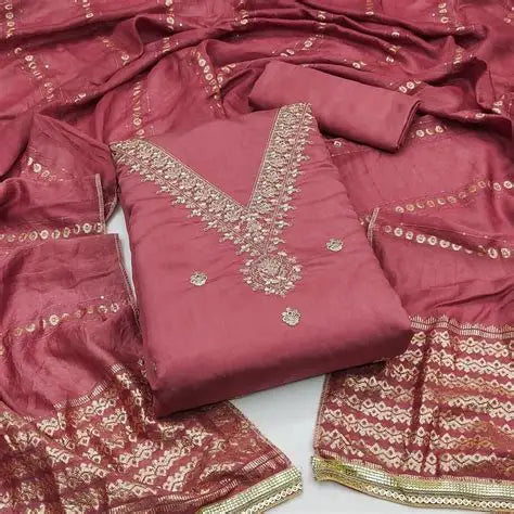 Chanderi Dress Material