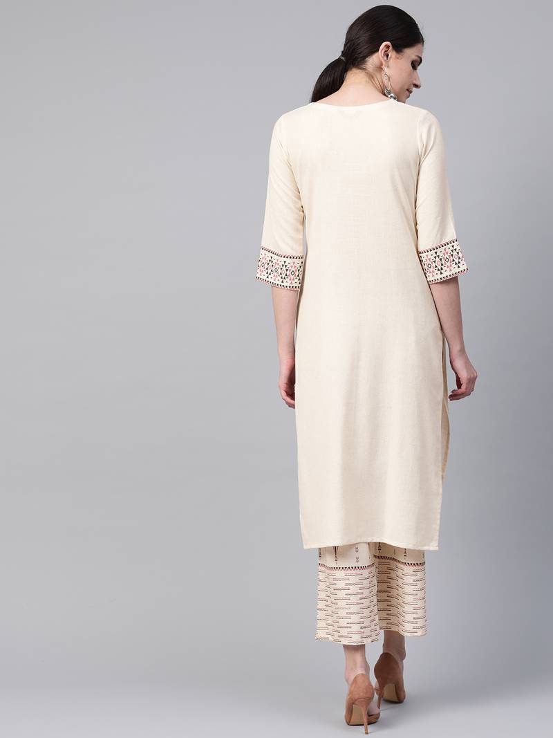 Ivory Straight Kurta