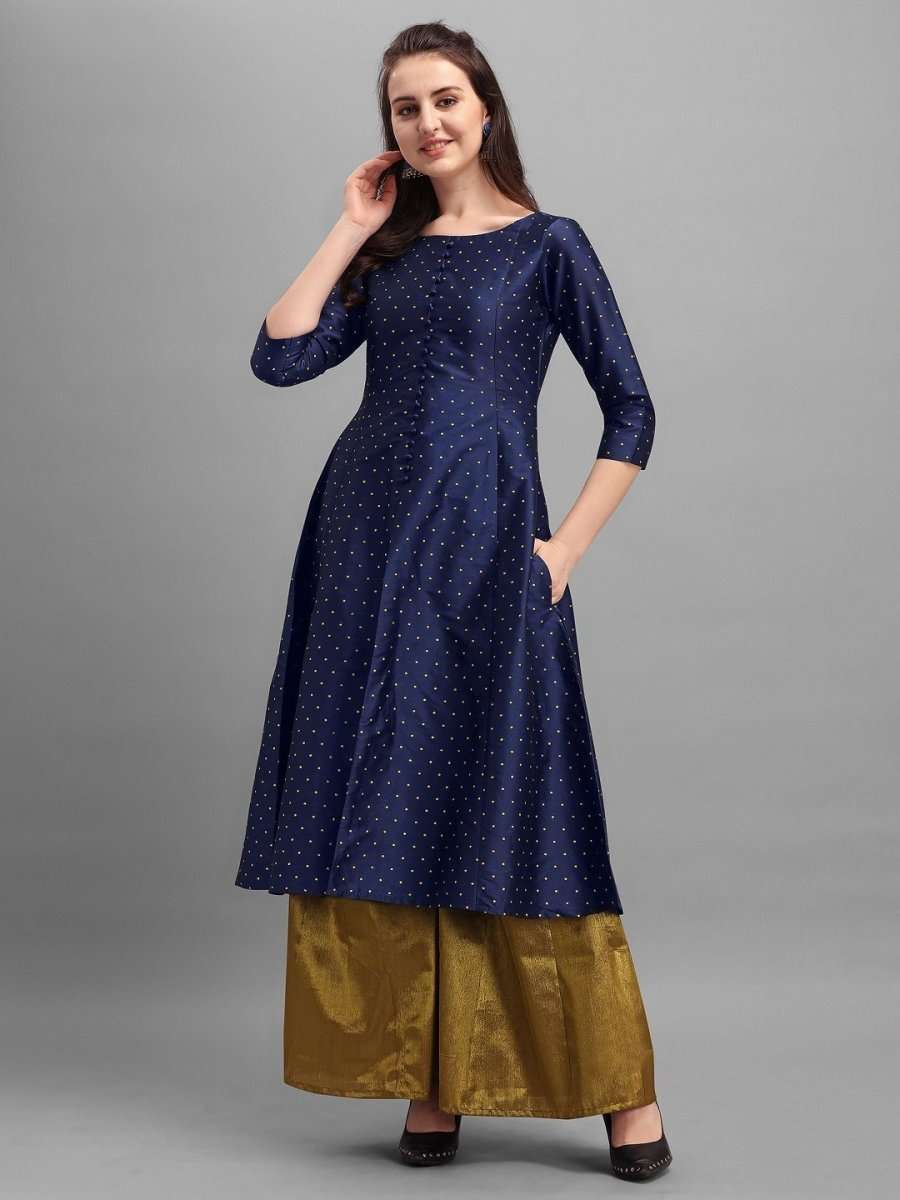 Navy Blue Anarkali Kurta