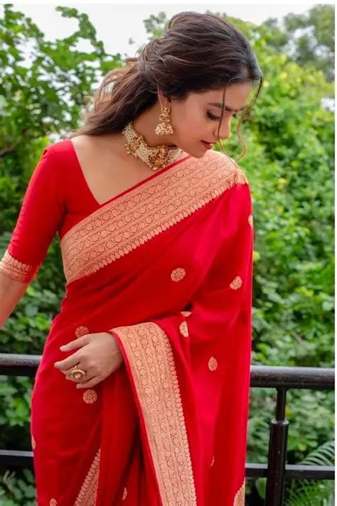 Red Kanchipuram Silk Saree