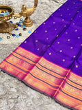 Pure Kanchi Pattu Silk Saree with Traditional Animal Motifs & Zari Border