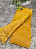 Pure Tissue Linen Matka Silk Saree with Chip Weave Pattern